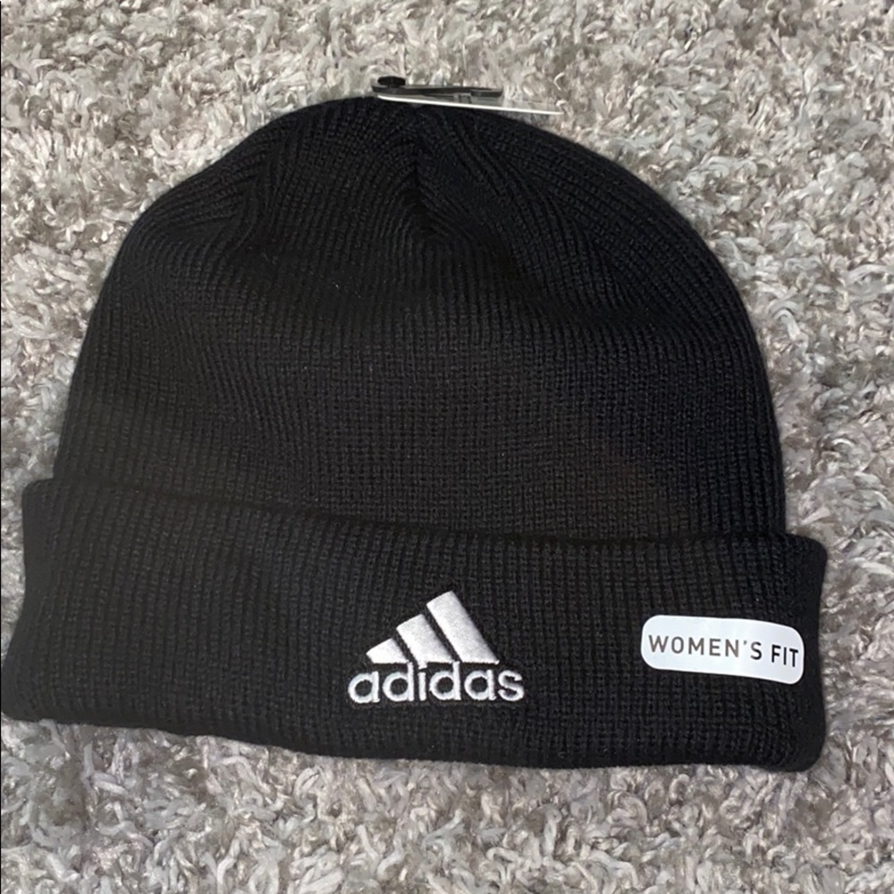 Women’s fit black adidas beanie